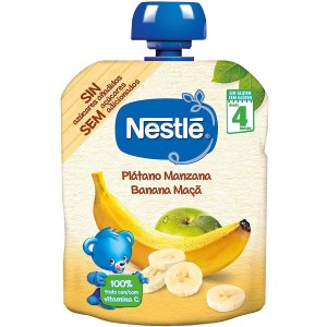 Nestle Naturnes Банан-яблоко (1 упаковка 90 г)