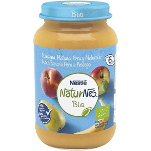 Nestle Naturnes Bio Яблоко Банан Груша Персик (1 упаковка 190 г)
