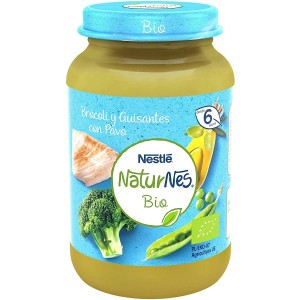 Nestle Naturnes Bio Брокколи с горошком и индейкой (1 упаковка 190 г)