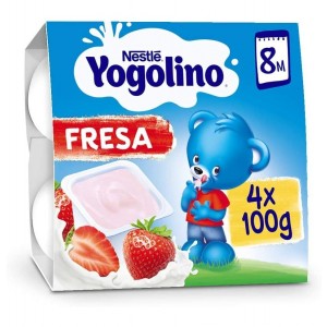 Nestle Yogolino (4 упаковки по 100 г со вкусом клубники)