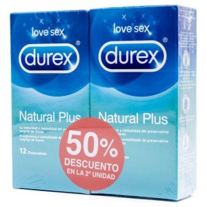 Durex Natural Plus - презервативы (12 презервативов 2 коробки)