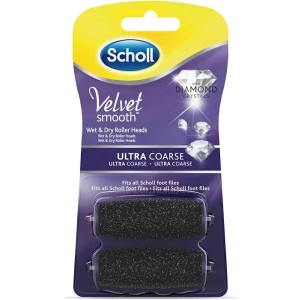 Scholl Velvet Smooth - сменные пилочки для ногтей с алмазными кристаллами (2 шт. экстремальной твердости)