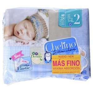 Подгузники для новорожденных Chelino Fashion & Love (T- 2 (3 - 6 кг) 28 подгузников)