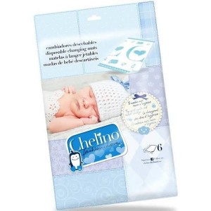 Одноразовая пеленальная подушечка для новорожденных - Chelino Fashion & Love (6 подушечек)