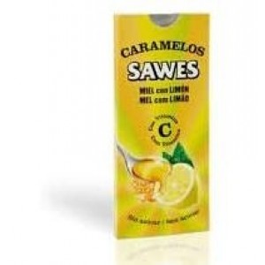 Конфеты Sawes без сахара (1 пакет 50 г со вкусом меда и лимона)