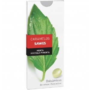 Конфеты Sawes без сахара в блистере (1 упаковка 22 г со вкусом менте)