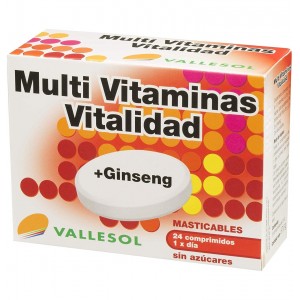 Vallesol Multivit Vitality + Ginseng (24 жевательные таблетки)