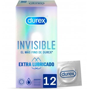 Durex Invisible Extra Thin Extra Lubricated - презервативы (12 шт.)