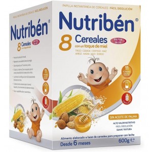 Nutriben 8 Злаки и орехи с медом, 600 гр. - Альтер