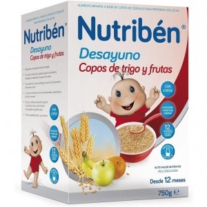 Nutriben Завтрак Пшеничные хлопья с фруктами, 750 гр. - Альтер