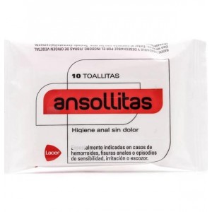 Салфетки для анальной гигиены Ansollitas (10 салфеток)