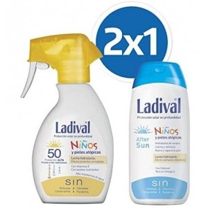 Ladival Children Photoprotector Fps 50 Spray - Photoprotection + After Sun (2 Pack 200 Ml Duplo Pack)