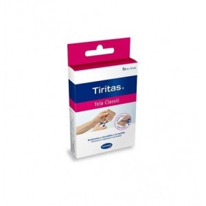 Tiritas Classic - адгезивная штукатурка (5 штук 10 см X 6 см с ножницами)