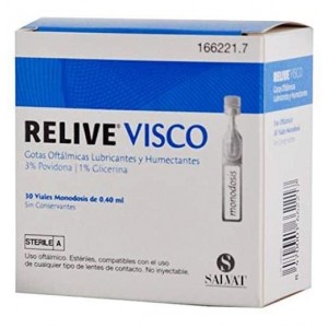 Relive Visco Sterile Eye Drops (30 разовых доз по 0,4 мл)