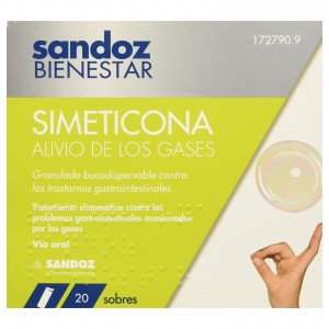 Sandoz Bienestar Simeticone Gas Relief (20 конвертов)