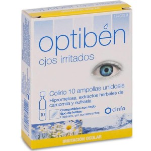 Оптибен при раздражении глаз (10 ампул по 0,4 мл)