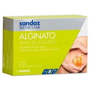 Sandoz Bienestar Alginate Heartburn Relief (20 пакетиков по 10 мл)