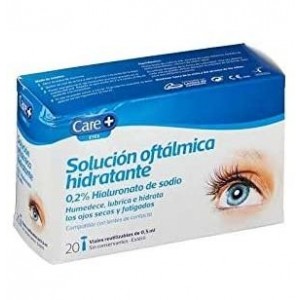Care+ Moisturising Eye Solution - 0,2% Sodium Hyaluronate (20 флаконов по 0,5 мл)