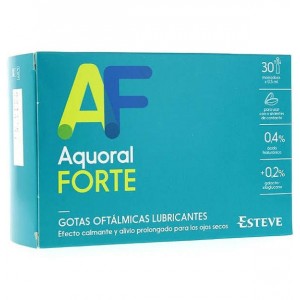 Акворал Форте - стерильные смазывающие глазные капли (30 разовых доз по 0,5 мл)