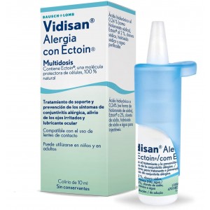 Видисан Аллергия с Эктоином Многодозовые глазные капли (1 упаковка 10 мл)