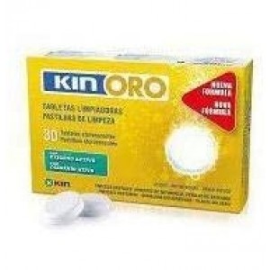 Чистящие таблетки Kin Oro - очистка зубных протезов (30 таблеток)
