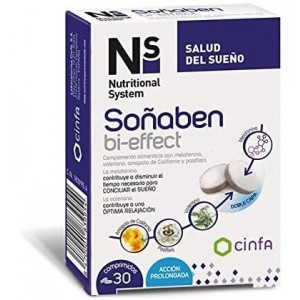 Ns Soñaben Bi-Effect 1,85 мг мелатонина (30 таблеток)