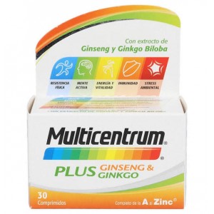 Multicentrum Plus Ginseng & Ginkgo (30 таблеток)