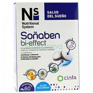 Ns Soñaben Bi-Effect 1,85 мг мелатонина (60 таблеток)