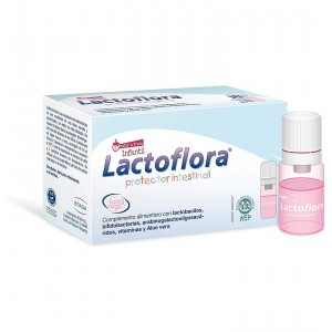 Лактофлора Протектор кишечника для детей (10 флаконов со вкусом клубники)