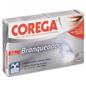 Corega Whitening - очистка зубных протезов (30 таблеток)