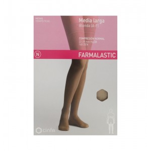 Длинные чулки (A-F) нормальной компрессии - Farmalastic Blonda (размер Small Beige)