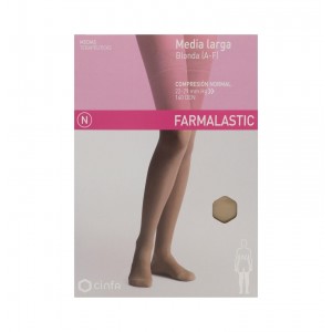 Длинные чулки (A-F) нормальной компрессии - Farmalastic Blonda (Extra Large Size Beige)