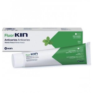 Зубная паста Fluor Kin Anticaries (1 бутылка 125 мл со вкусом свежей мяты)