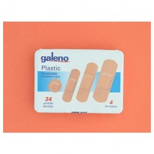 Galeno Plastic - клейкая липкая лента (цвет кожи 34 штуки в ассортименте)