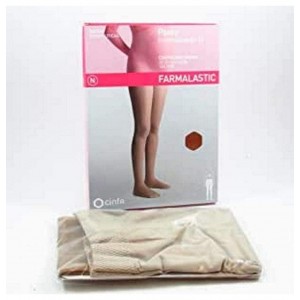 Normal Compression Panty 140 Den Pregnant - Farmalastic (Large Size Beige)