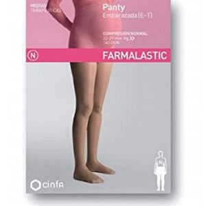 Normal Compression Panty 140 Den Pregnant - Farmalastic (Small Size Beige)
