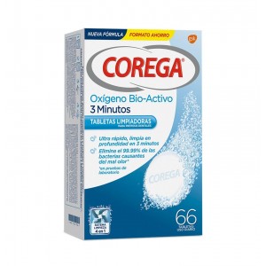 Corega Oxygen Bio-Active - очистка зубных протезов (66 таблеток)
