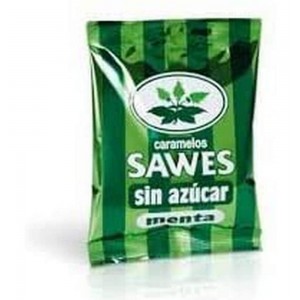 Конфеты Sawes без сахара (1 упаковка 50 г со вкусом мяты)