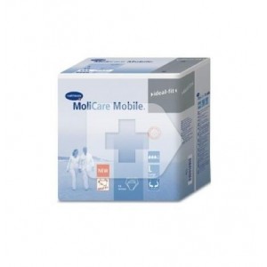 Absorb Inc Light Urine With Slip - Molicare Premium Mobile (14 единиц размера L 6 капель синего цвета)