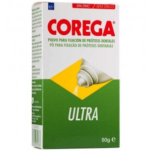 Corega Ultra - адгезив для склеивания зубов (порошок 50 г)