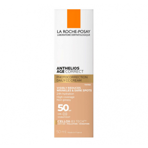 Anthelios Солнцезащитный крем Age Correct SPF 50 With Colour, 50 мл. - La Roche Posay