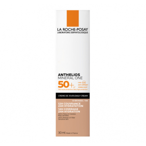 Anthelios Солнцезащитный крем Mineral One Day Cream-Sun с коричневым оттенком, 30 мл. - La Roche Posay