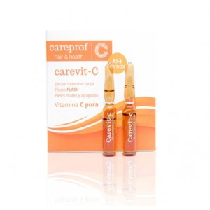 Carevit-C Pure Vitamin C Serum Intensive Facial Flash Ampoules, 4 x 2 мл. - Careprof