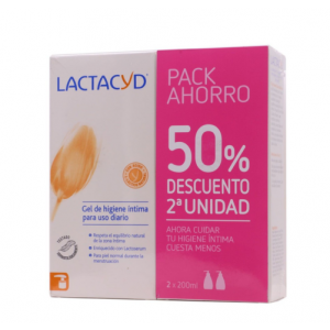 Lactacyd Intimate Hygiene Gel Savings Pack, 2 шт. со скидкой 50%, 2 x 200 мл. - Perrigo