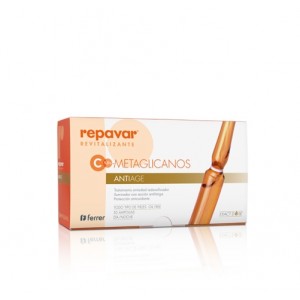 Repavar® Reevitalising Ampoules Vit C 5,5% + Antiage Metaglycans, 30 x 1 мл. - Феррер