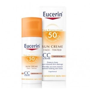 Солнцезащитный крем с цветом CC FP50+, 50 мл. - Eucerin