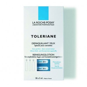 Средство для снятия макияжа с глаз Toleriane, 5 мл. х 30 разовых доз - La Roche Posay 