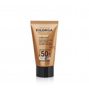 Uv-Bronze Face SPF50+ Anti-Ageing Sun Fluid [Wrinkles + Spots], 40 мл. - Filorga