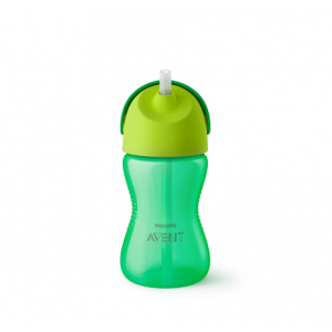 Flixible Straw Cup Green + 12 месяцев, 300 мл. - Philips Avent