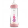 Детская бутылочка пластиковая T силиконовая, Chicco Perfect 5 Pink, 4M+ Быстрый поток, 300 мл. - Artsana Испания